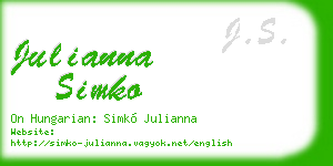 julianna simko business card